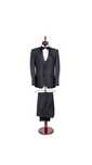 Costum ceremonie negru, cambrat, Costum de nunta elegant barbati
