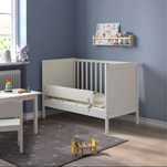 Pătuț bebe Ikea alb 120x60 + saltea + bara protecție