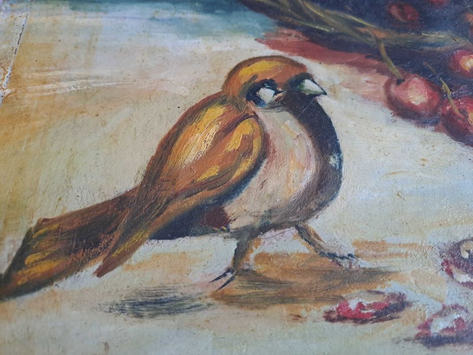 tablou pictura veche romaneasca semnata