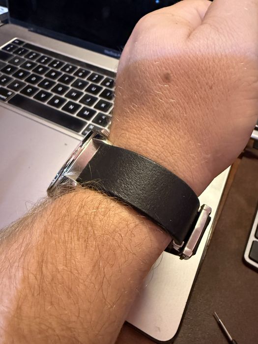 Curea ceas 20mm din piele naturala cu grosime de 2,6mm si deployant