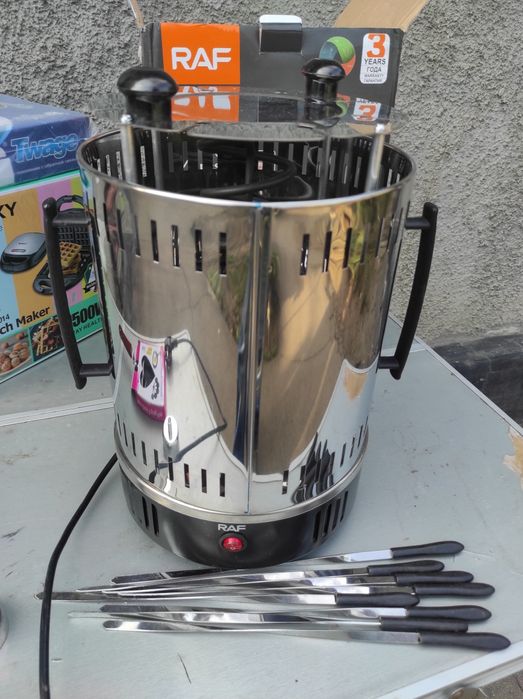 Электрошашлычница вертикальная на 8 шампуров Haeger