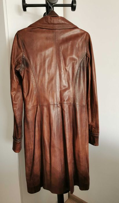 Haina piele naturala maro