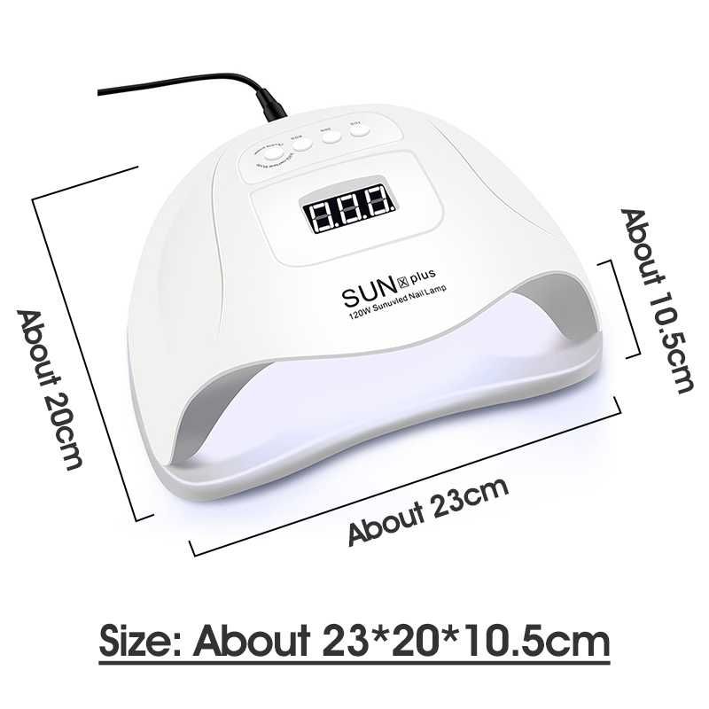 120W Лампа за нокти SunX Plus с таймер и сензор