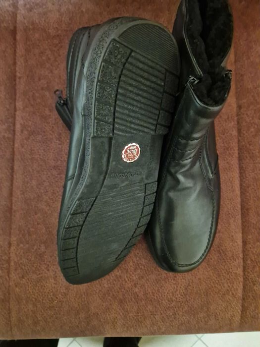 Cizme scurte pentru barbati din piele marimea 45-Noi