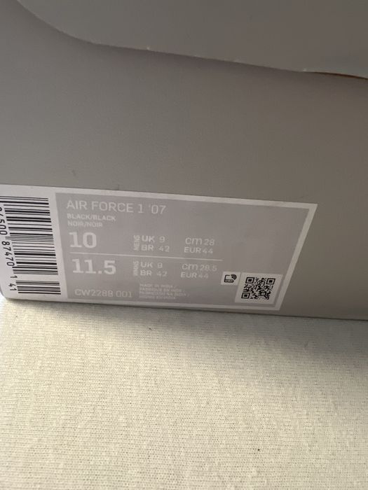 Nike Air Force 1 black