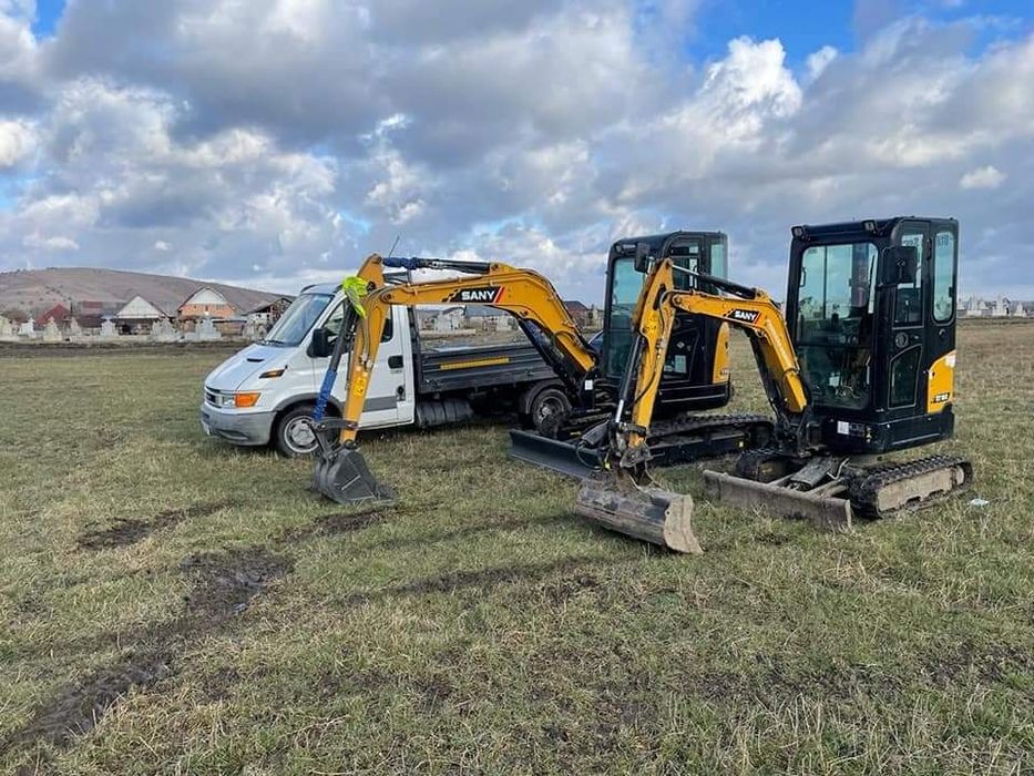 Excavator Excavare Canalizari Pluviale Fundatii Sapaturi