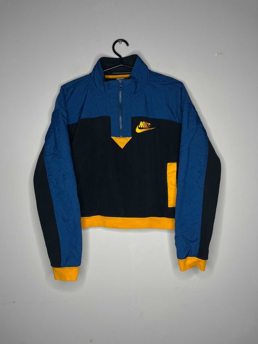Nike Half Zip Polar Crop Fleece Jacket Дамско Поларено Горнище