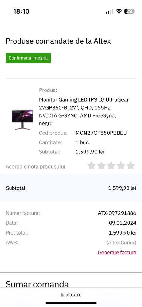 Monitor LG ips 2k 165hz