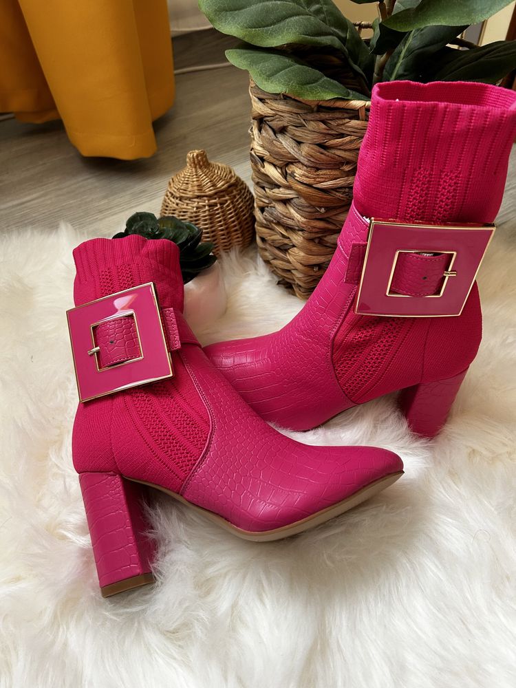 Vand botine roz fucshia