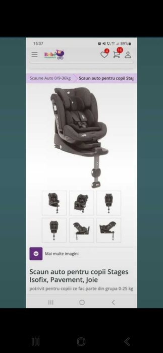 Vand scaun auto joie