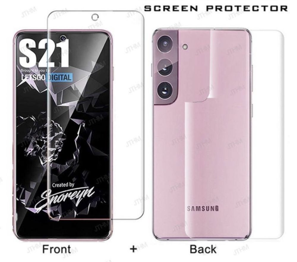 Samsung S21/S22/S23/S24/S25 Plus Ultra Folie Silicon Curb Fata + Spate