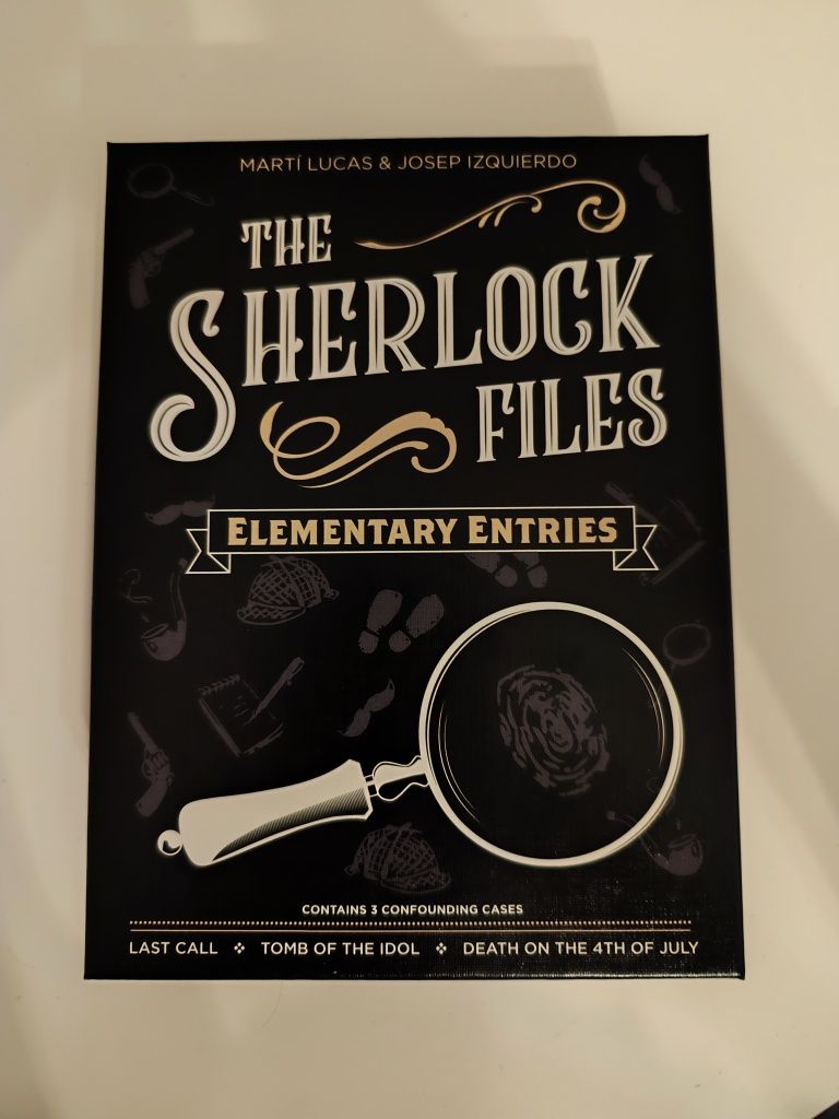 The Sherlock Files Elementary Entries -detective/escape room/boardgame