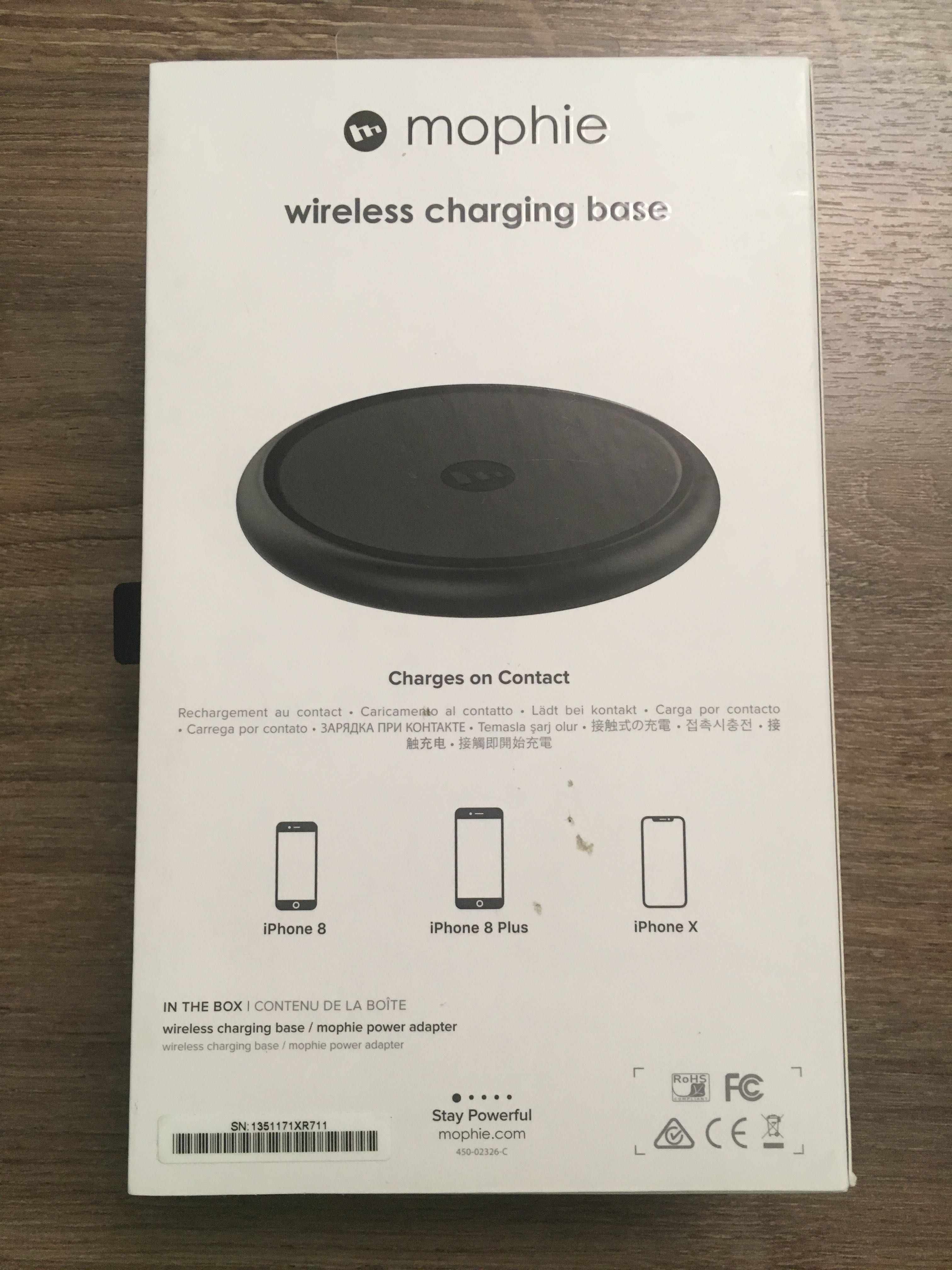 Беспроводное зарядное устройство Mophie Wireless Charging Base