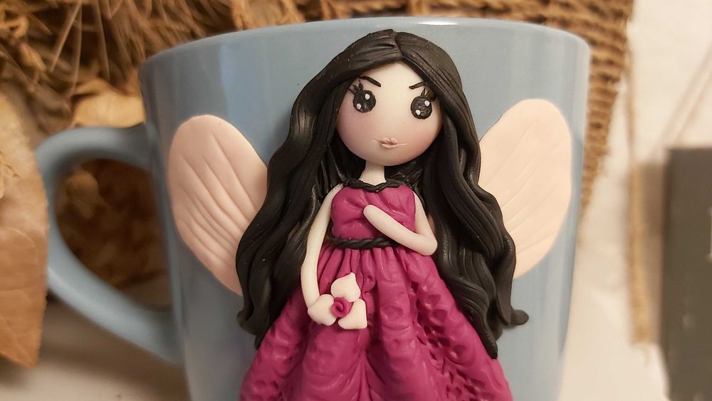 Cadou pentru fetite, sotie/iubita, cana zana handmade