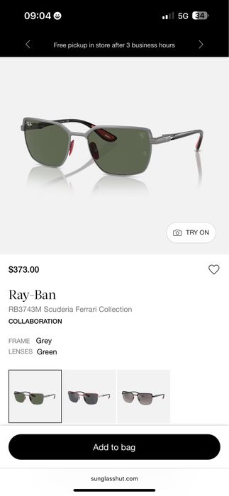 Ochelari soare originali Ray-Ban RB3743M Scuderia Ferrari