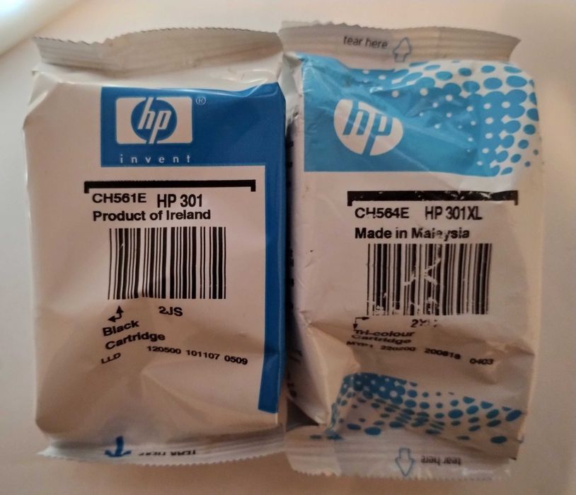 Cartuse cerneala originale HP 301 negru + HP 301XL color