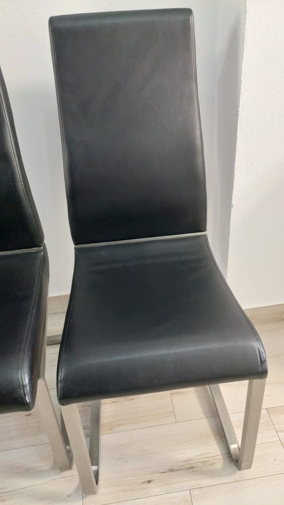 Vând set 6 buc scaune piele ecologică