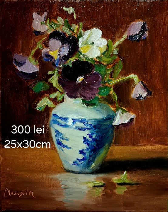 Pictură în ulei pe pânză