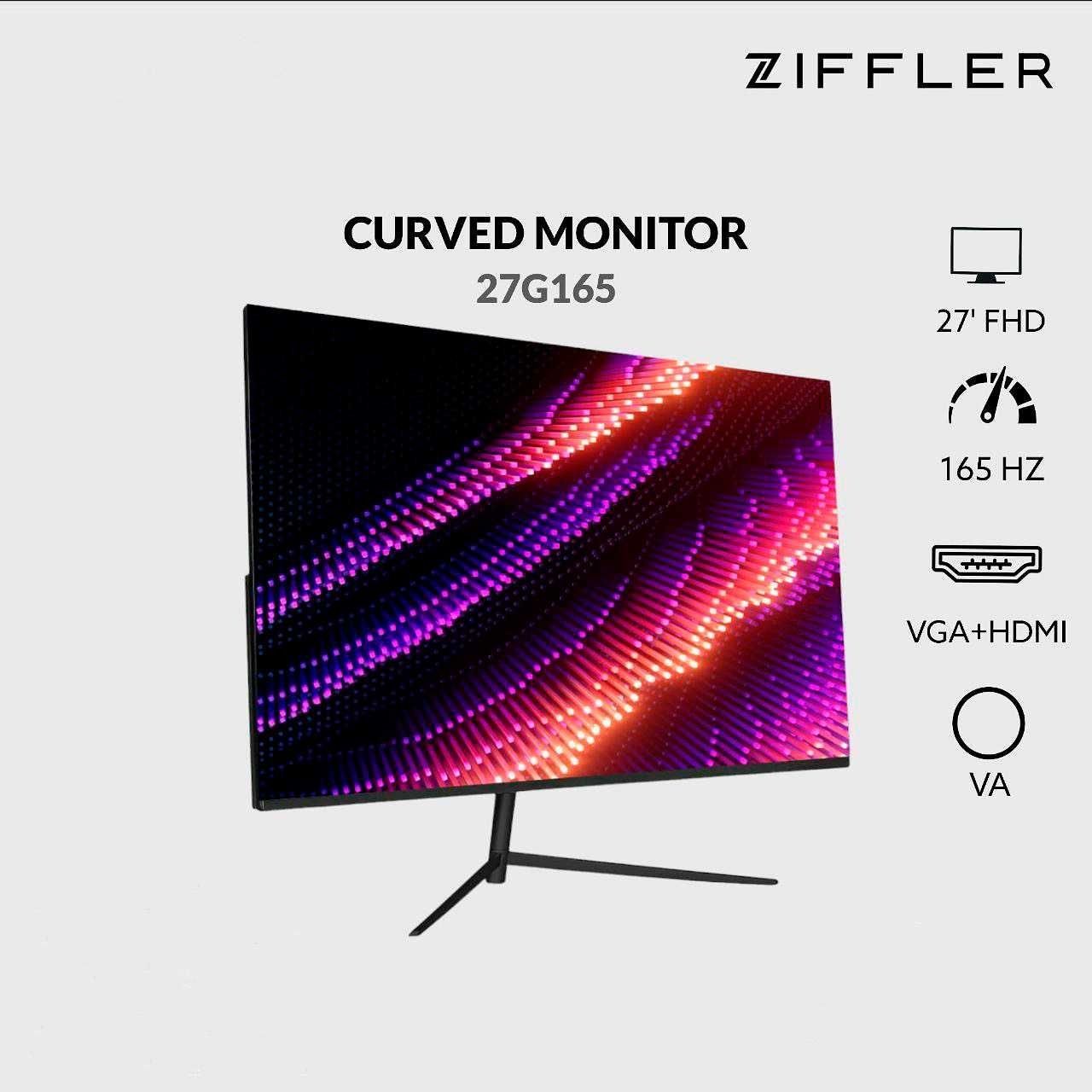 Monitor Ziffler Gaming Curved 24,27