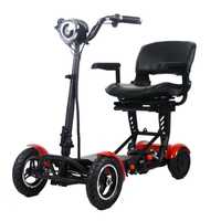 Электрический 4х колесный складной самокат, скутер для пожилых людей
