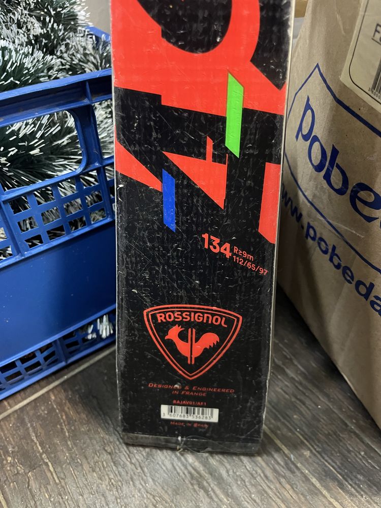 Rossignol athlete 134 GS racing и обувки 24.5 размер