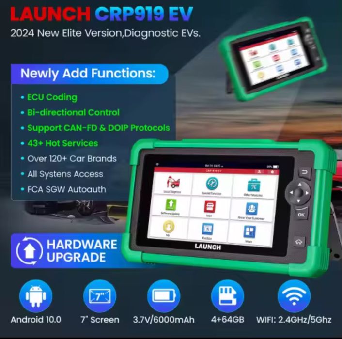 Tester/Diagnoza Launch x431 CRP919EV Original pentru Full Electrice