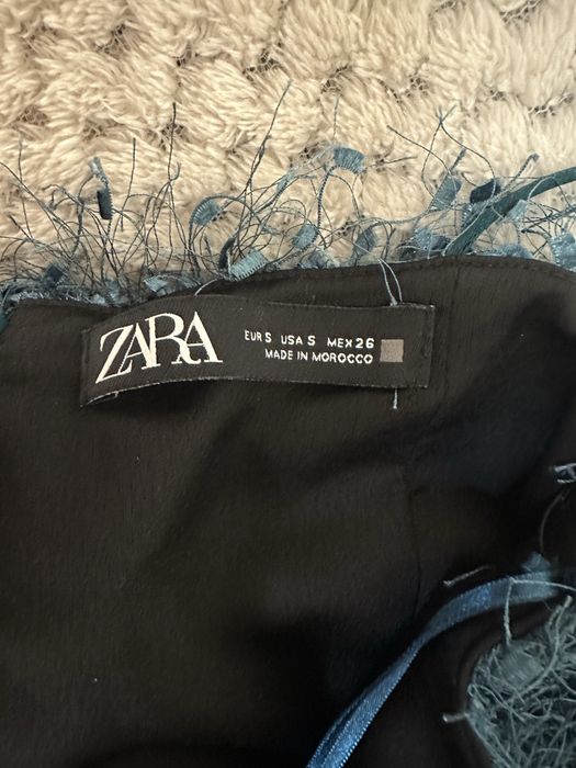 Син гащеризон с ресни ZARA