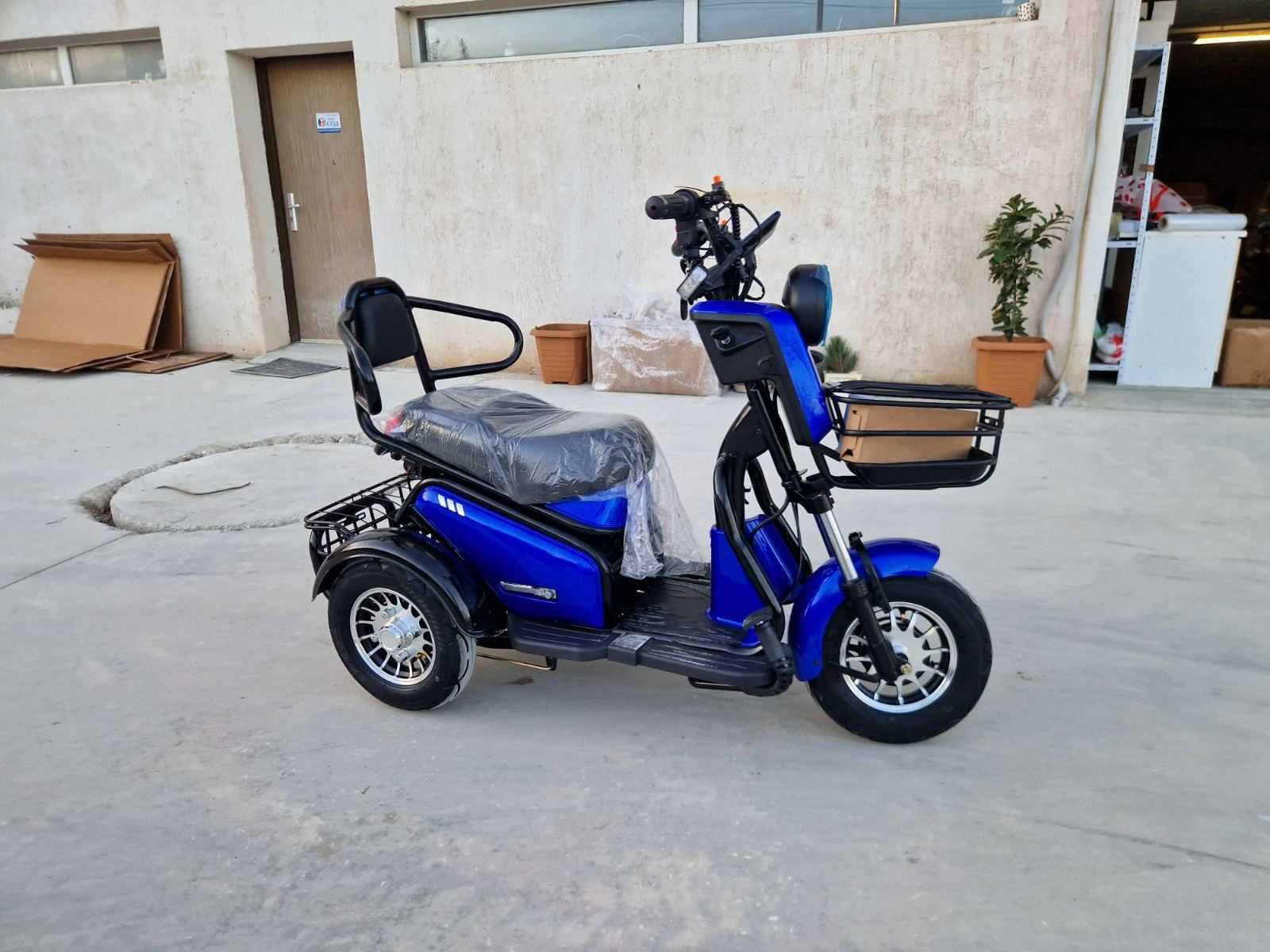 Triciclu electric adulti si varstnici 20ah FARA PERMIS Oferta -23% NOU