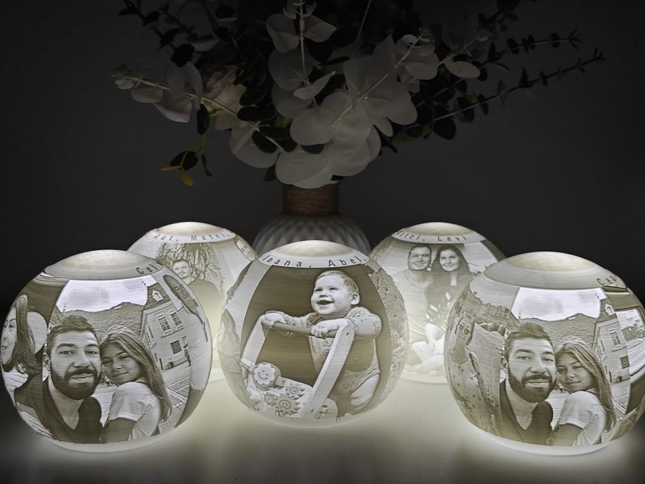 Lampa printata 3D - cadou personalizat