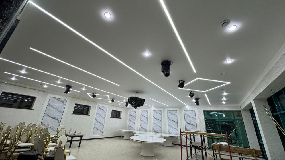 Натяжной потолок.Натяжные потолки от 1200тг кв.м