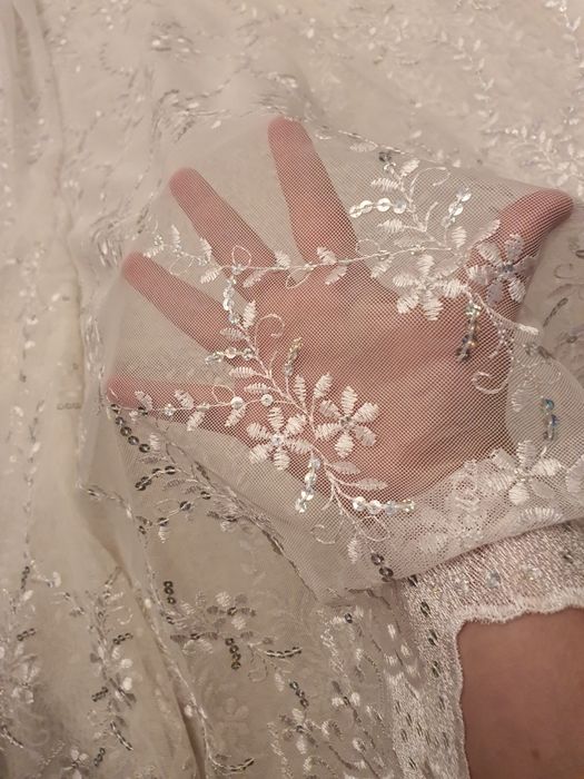 Perdea cu broderie 8m x 1.90m inaltime