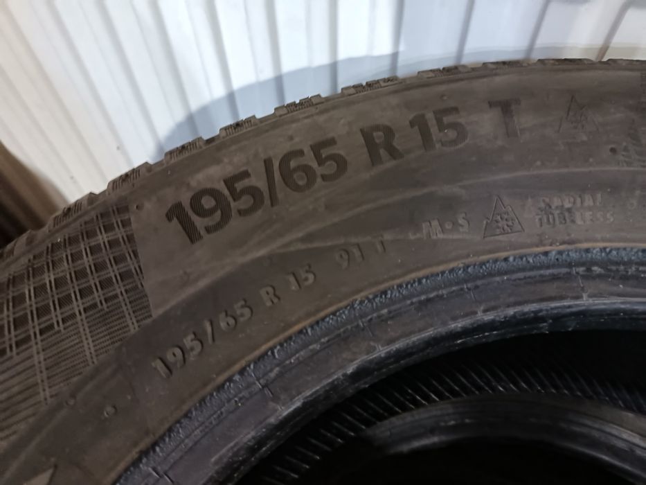 Anvelope MS iarna 195 65 15 continental 2018. 6.5mm