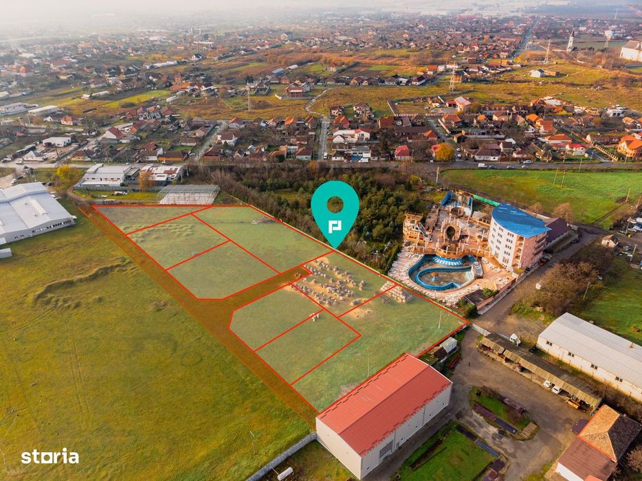 Teren industrial cu PUZ - 969mp