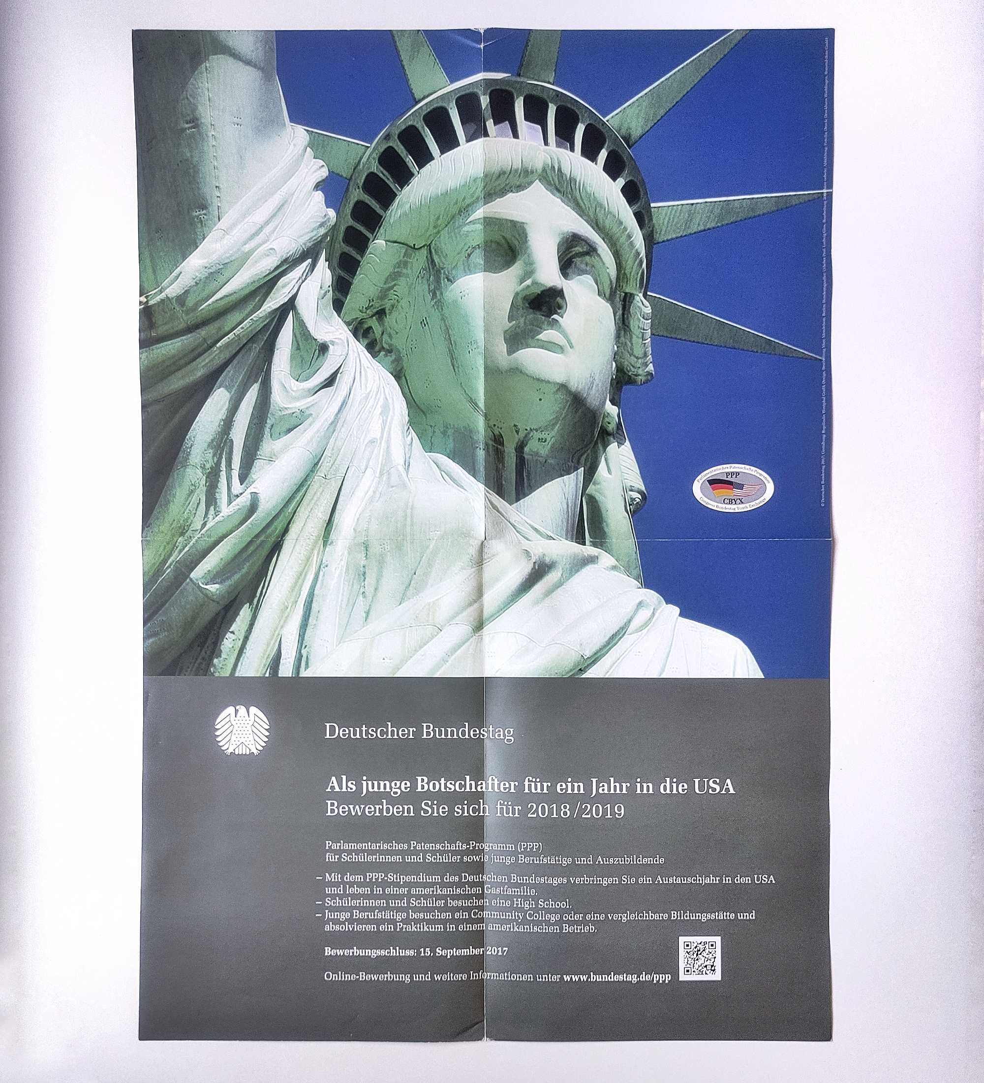 Стильный Плакат Статуя Свободы. 40х60 см.