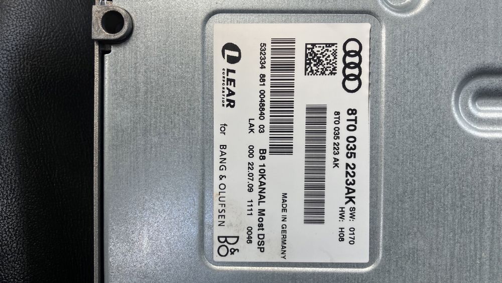 Audi Bang & Olufsen усилвател Ауди Бенг Олуфсен A4 B8 A5 8t