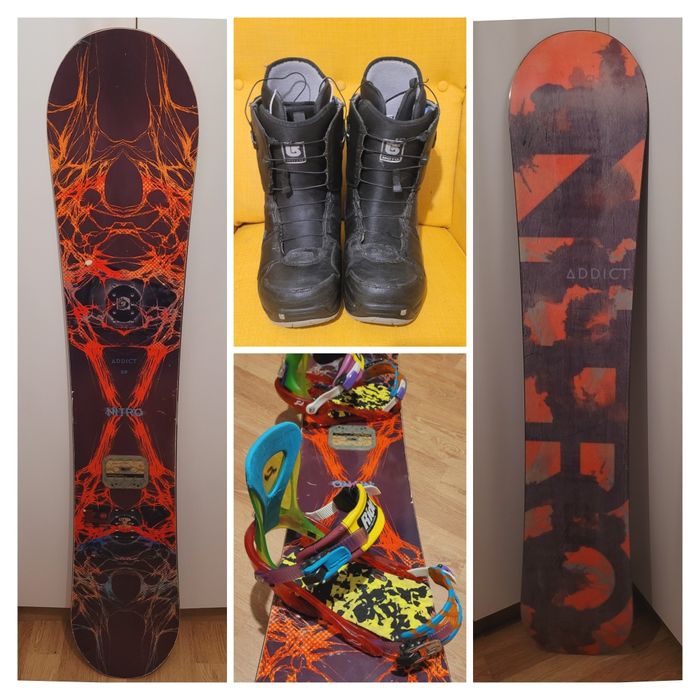 Placa snowboard Burton 155 - 159 + legaturi + boots BOA