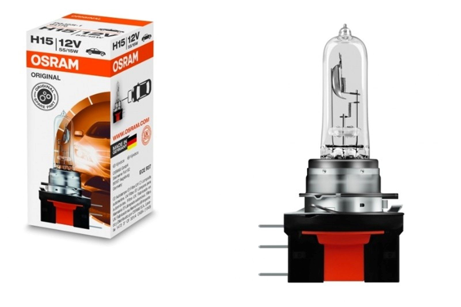 Bec Auto Halogen far Osram 64176 H15 12V 15/55W