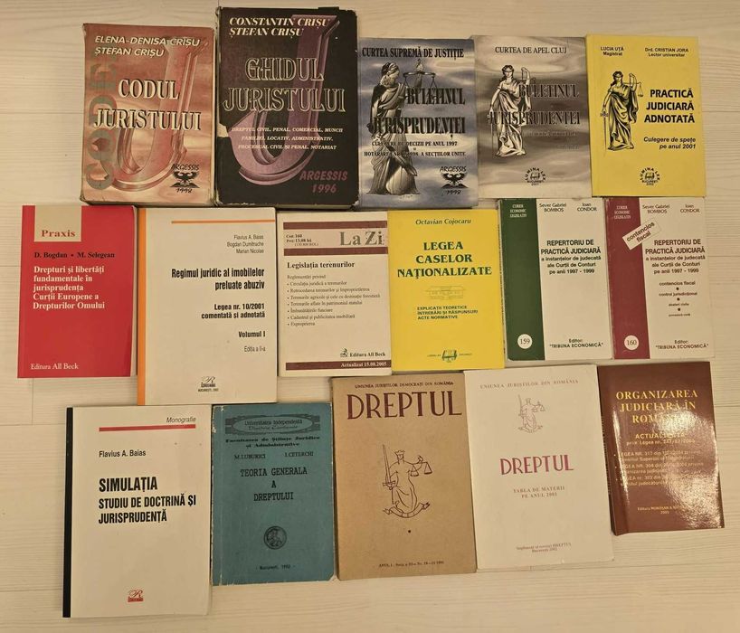 Cărți drept comercial, penal, civil, dreptul muncii, codul juristului