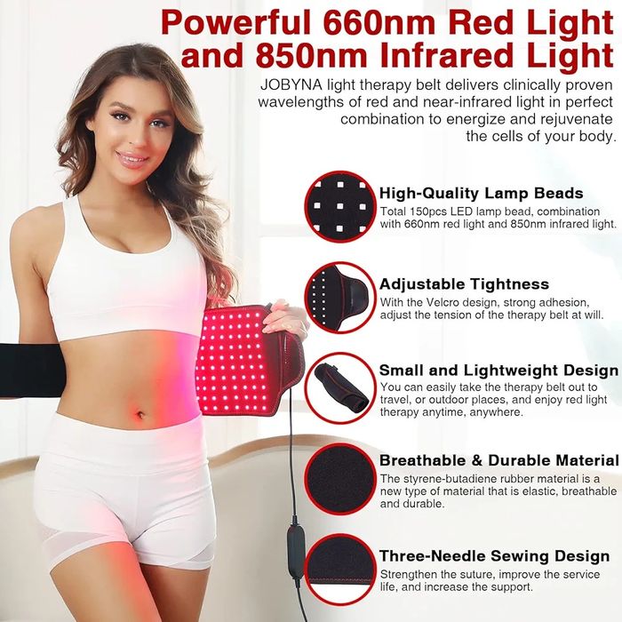 Колан за Инфрачервена и Червена Светлинна Терапия за Болки