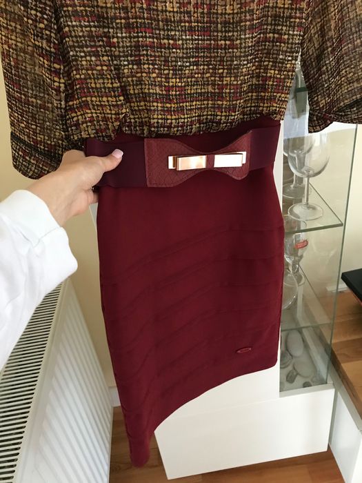 Rochie vișinie S / XS