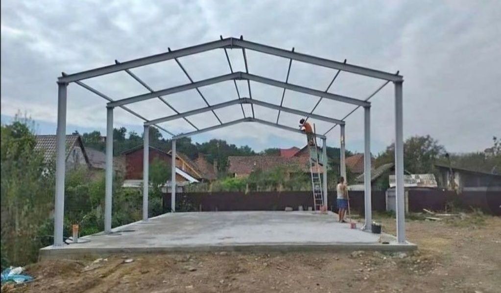Vand și construiesc o gama larga de hale sau structuri metalice noi ne