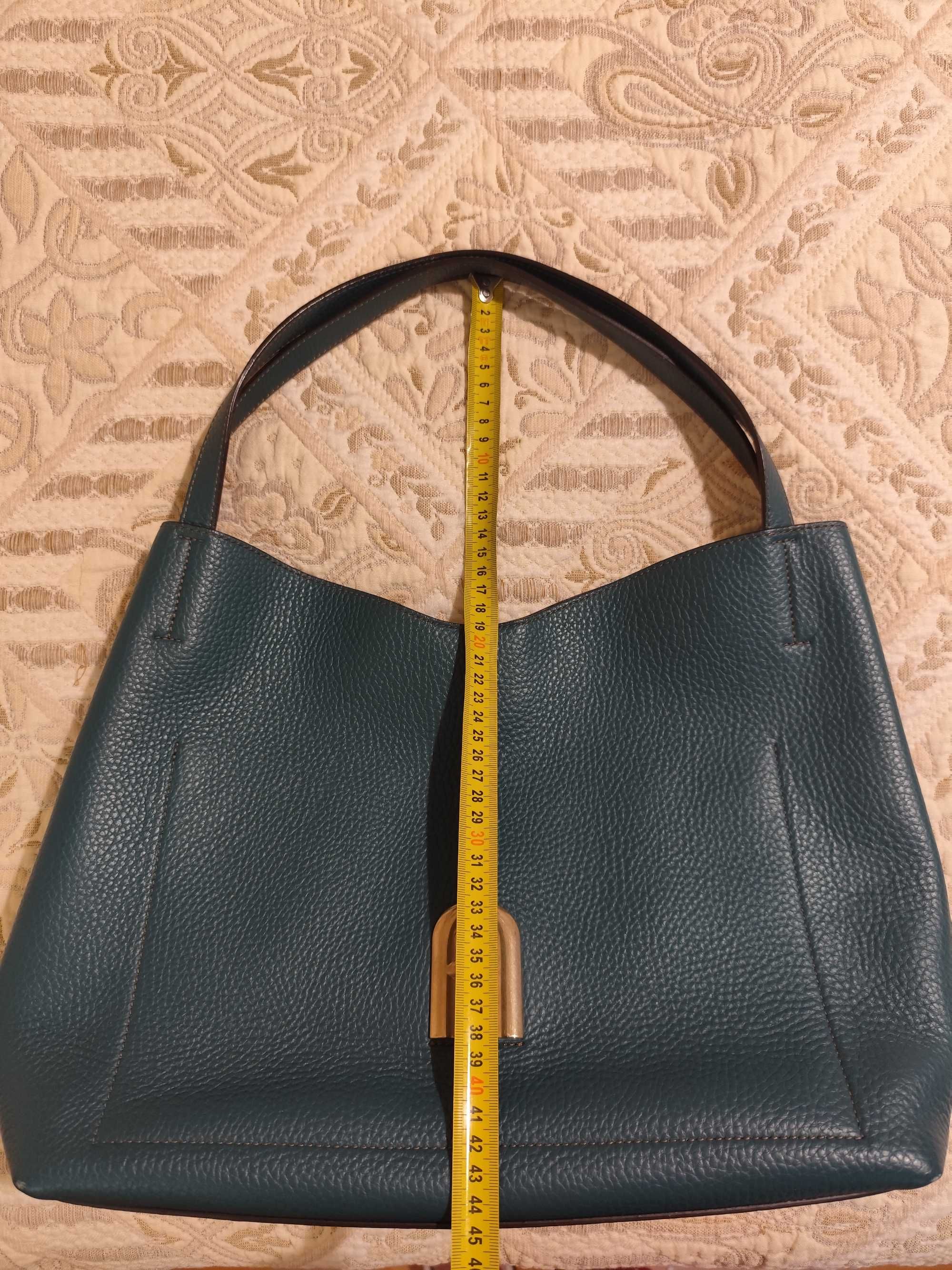 Чанта Furla в зелен цвят