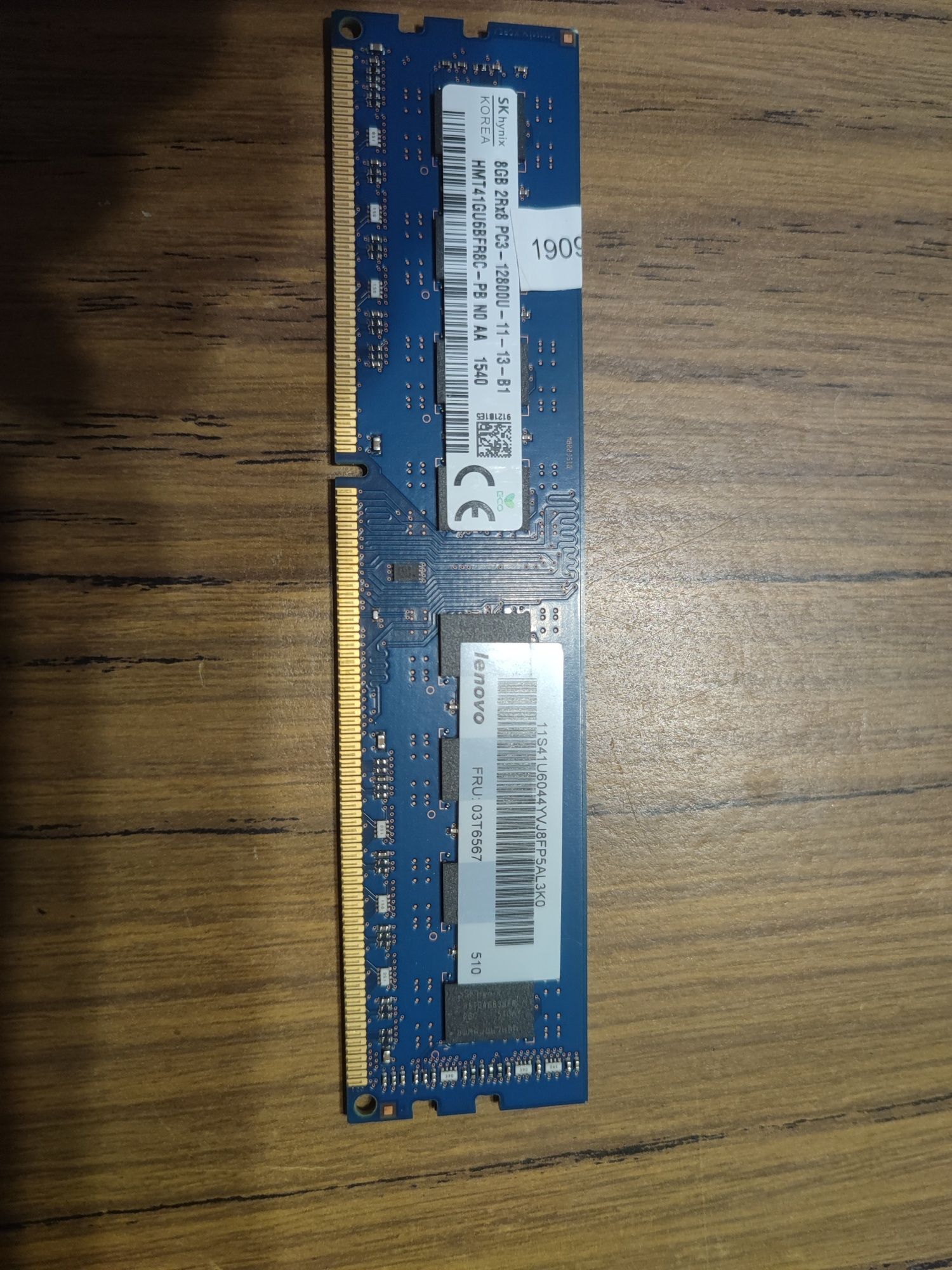 Ram 2 x 8 gb ddr3 12800