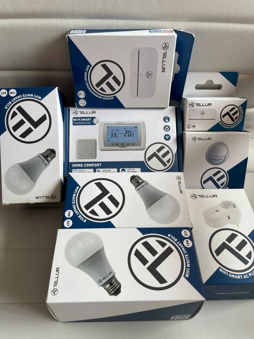 Tellur becE27 termostat central priza senzor usa/geam smart masina NOU