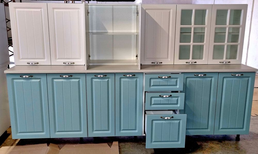 Mobila de bucatarie noua cu fronturi mdf in 2 culori, SOFT close