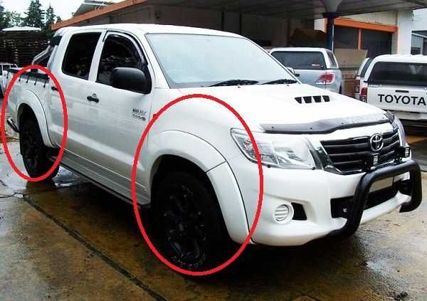 Расширители арок стандарт АБС на Toyota Hilux до 2015г