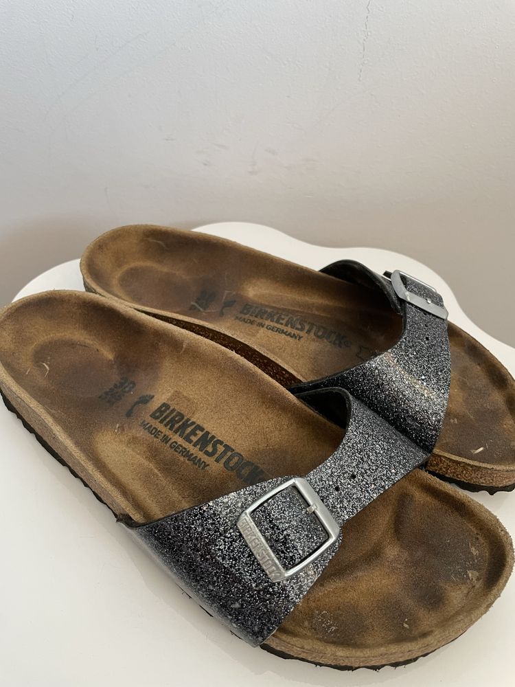 Birkenstock Madrid gri/albastru sclipici 38