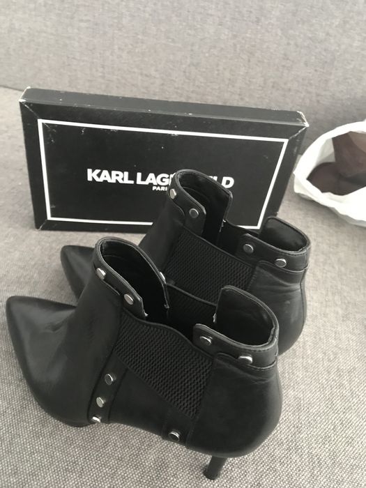 Кожени боти Karl Lagerfeld