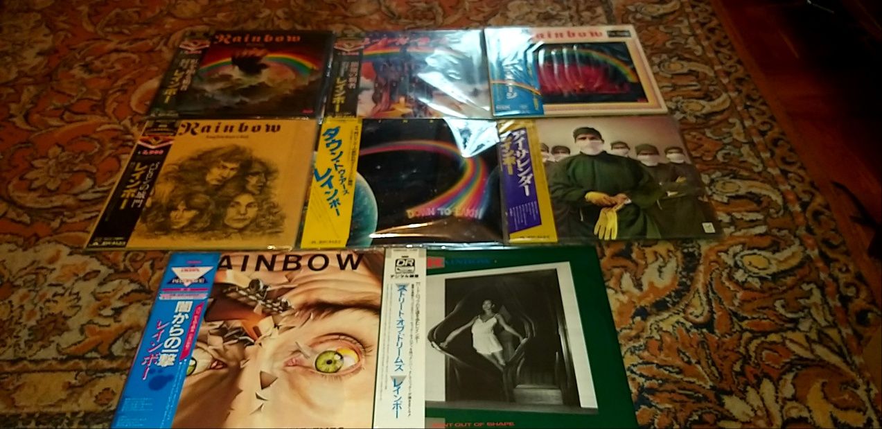 продам виниловые пластинки  Rainbow-8LP/Япония/