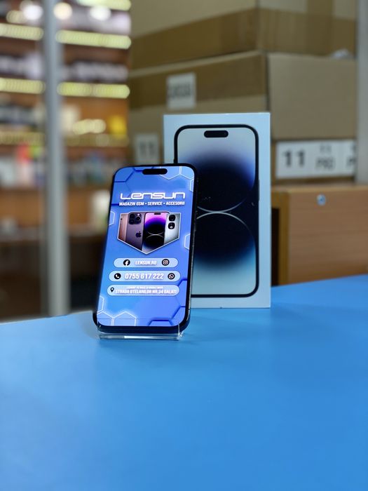 Apple iPhone 14 PRO 100%, 256GB, Garantie 12 luni | Lensun